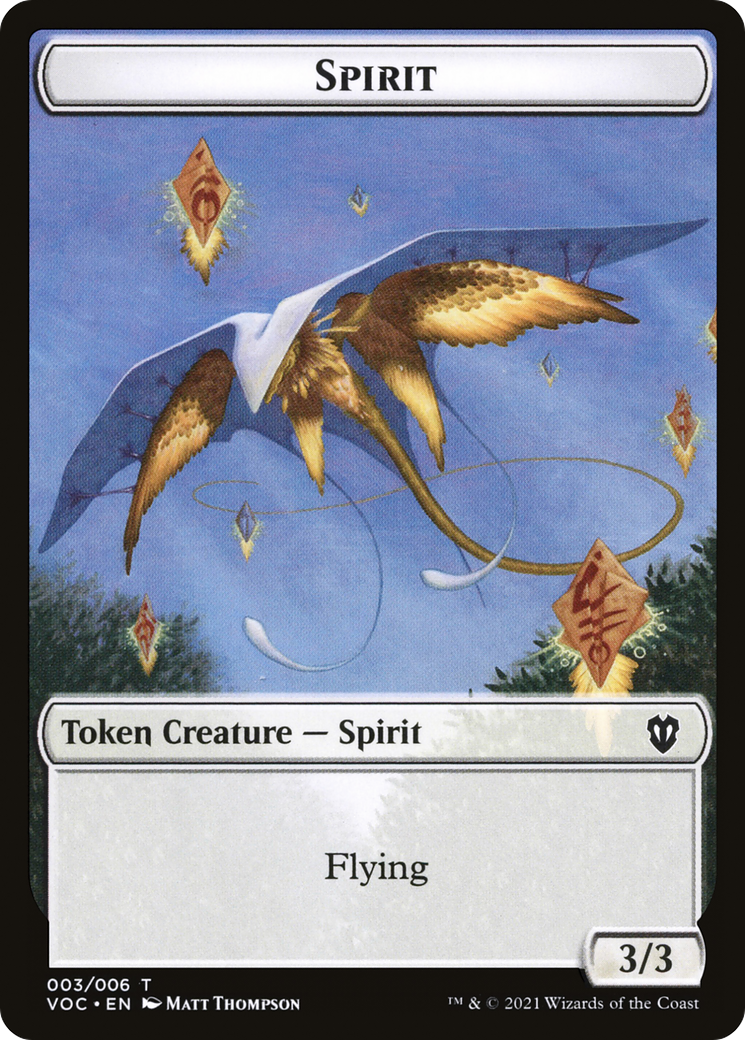Spirit (TVOC-003) - Crimson Vow Commander Tokens - Premium MTG Single from Wizards of the Coast - Just $0! Shop now at Game Crave Tournament Store