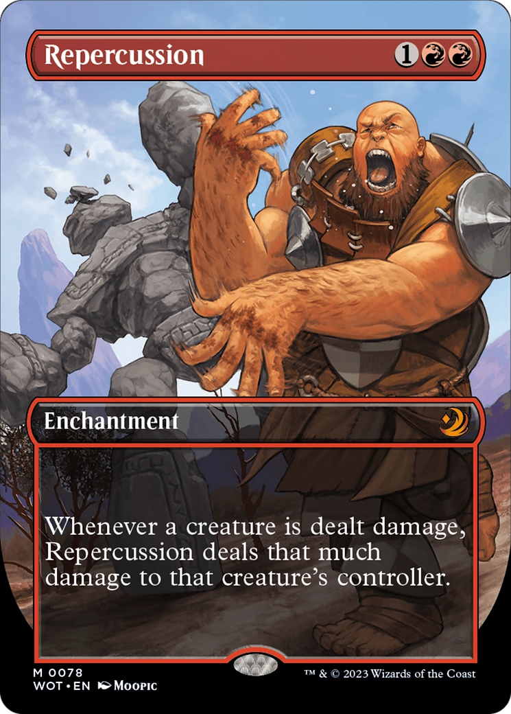 Repercussion (WOT-078) - Wilds of Eldraine: Enchanting Tales (Borderless) - Premium MTG Single from Wizards of the Coast - Just $1.15! Shop now at Game Crave Tournament Store