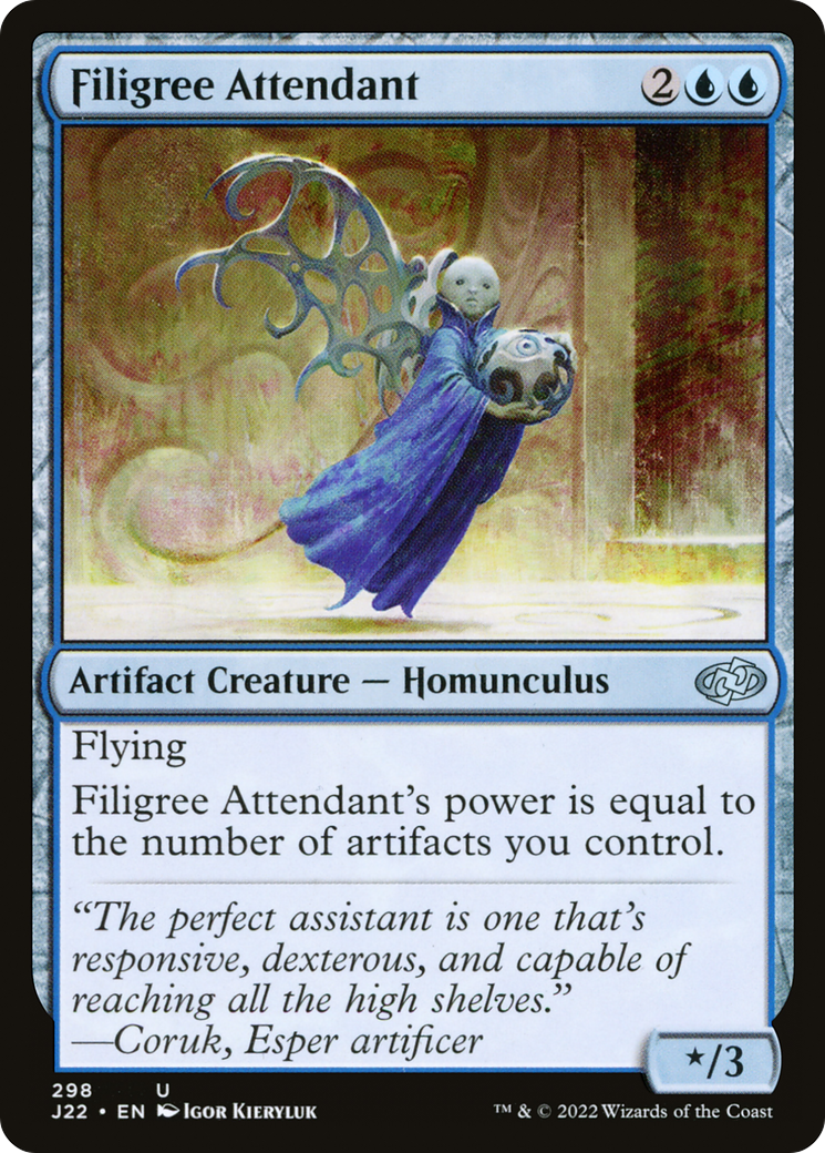 Filigree Attendant (J22-298) - Jumpstart 2022 - Premium MTG Single from Wizards of the Coast - Just $0.21! Shop now at Game Crave Tournament Store