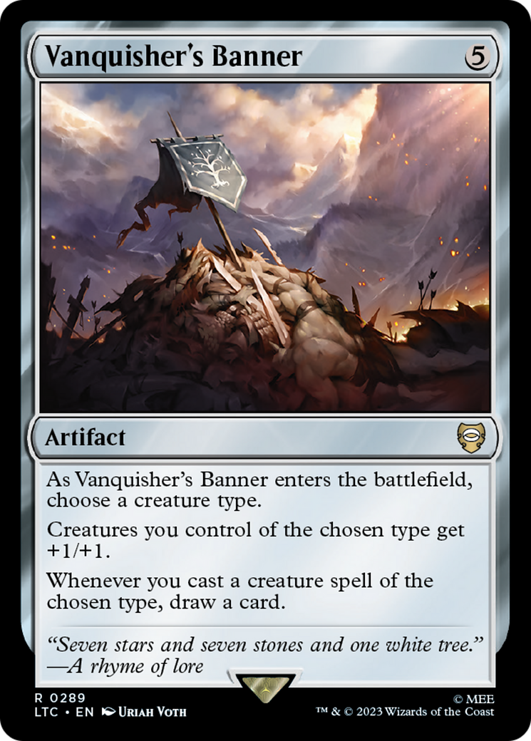 Vanquisher's Banner (LTC-289) - Tales of Middle-earth Commander - Premium MTG Single from Wizards of the Coast - Just $0.95! Shop now at Game Crave Tournament Store
