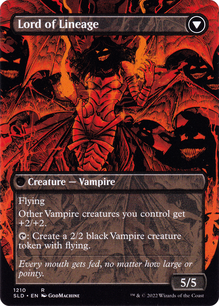 Bloodline Keeper // Lord of Lineage (SLD-1210) - Secret Lair Drop (Borderless) - Premium MTG Single from Wizards of the Coast - Just $2.84! Shop now at Game Crave Tournament Store