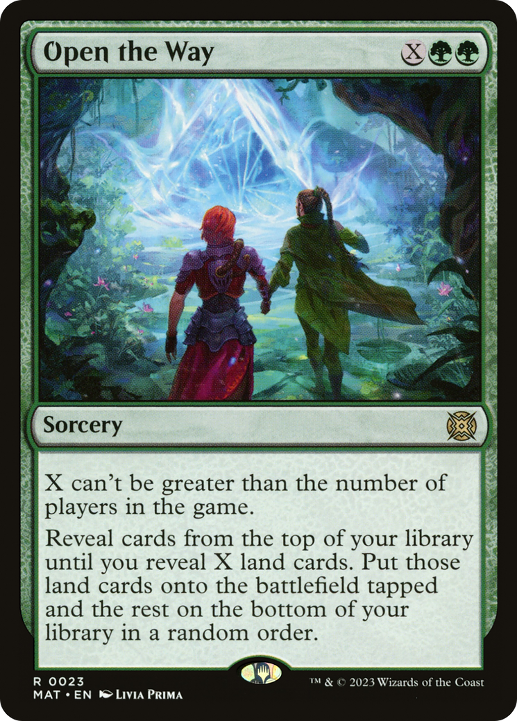 Open the Way (MAT-023) - March of the Machine: The Aftermath - Premium MTG Single from Wizards of the Coast - Just $1.08! Shop now at Game Crave Tournament Store