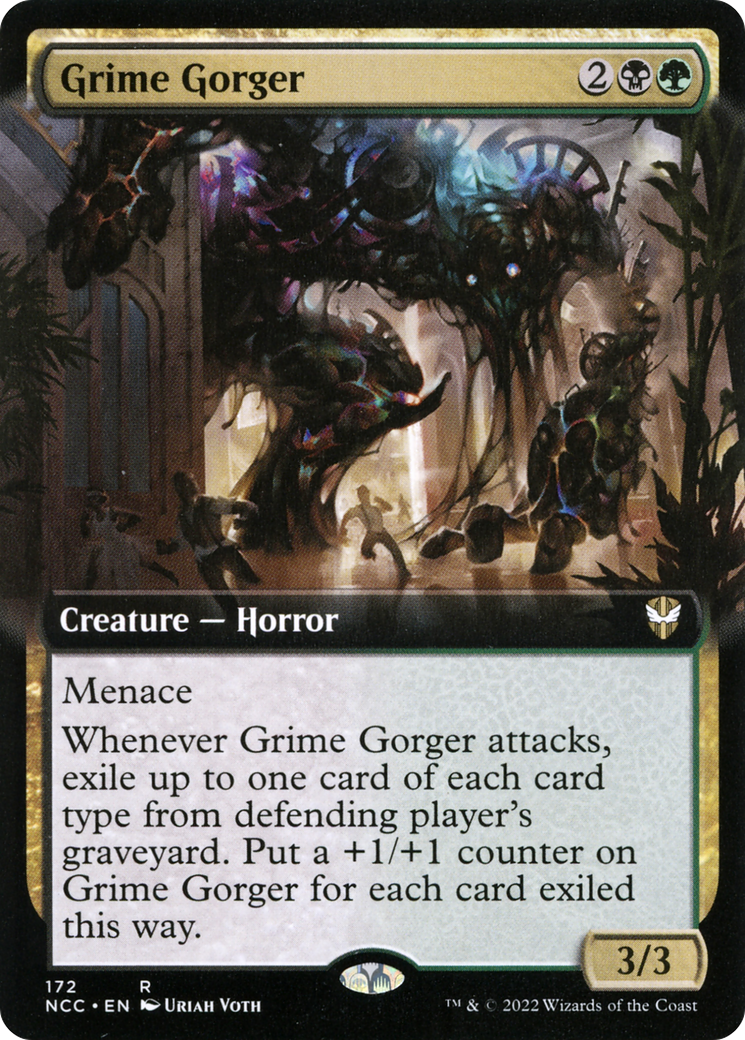 Grime Gorger (NCC-172) - New Capenna Commander: (Extended Art) - Premium MTG Single from Wizards of the Coast - Just $0.08! Shop now at Game Crave Tournament Store