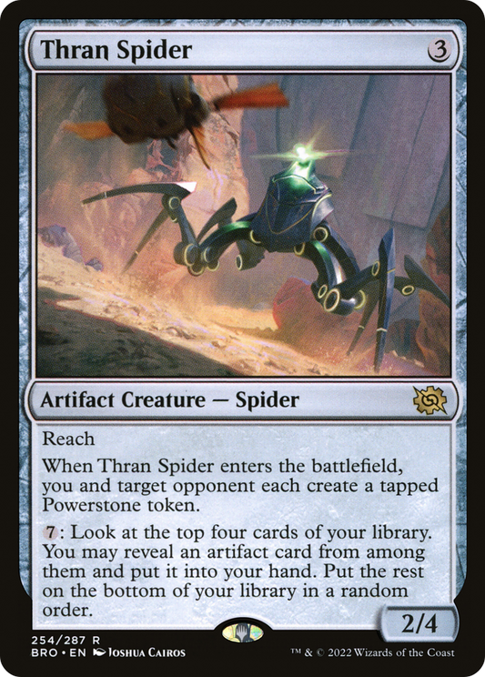 Thran Spider (BRO-254) - The Brothers' War - Premium MTG Single from Wizards of the Coast - Just $0.08! Shop now at Game Crave Tournament Store