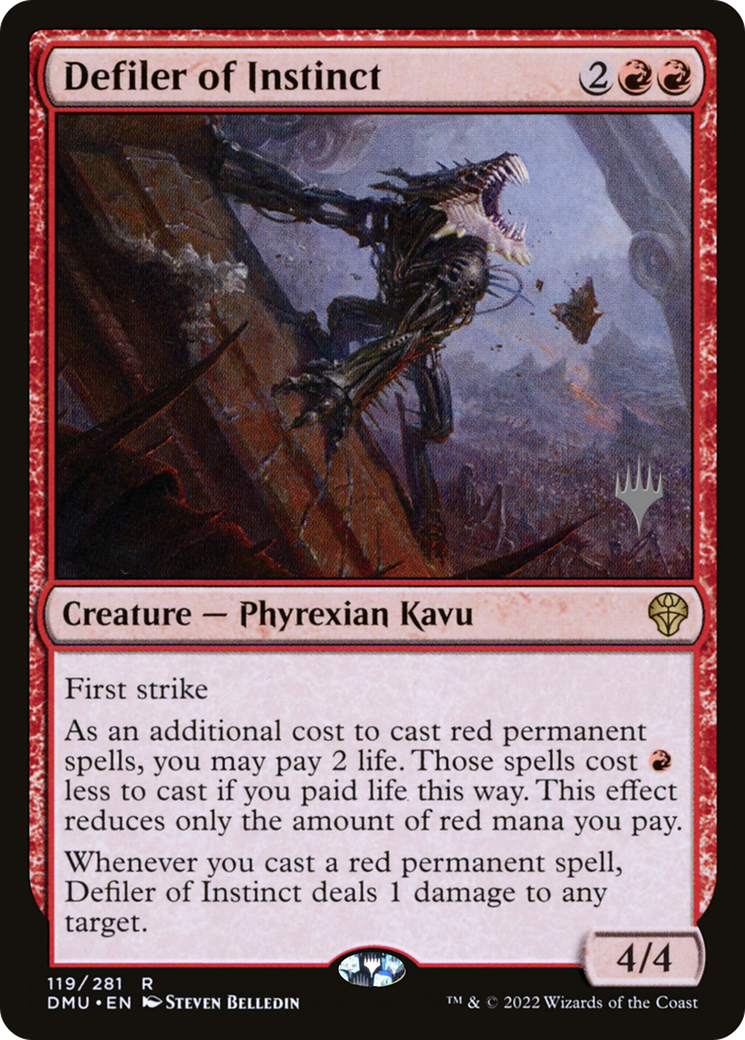 Defiler of Instinct (PDMU-119P) - Dominaria United Promos Foil - Premium MTG Single from Wizards of the Coast - Just $0.29! Shop now at Game Crave Tournament Store