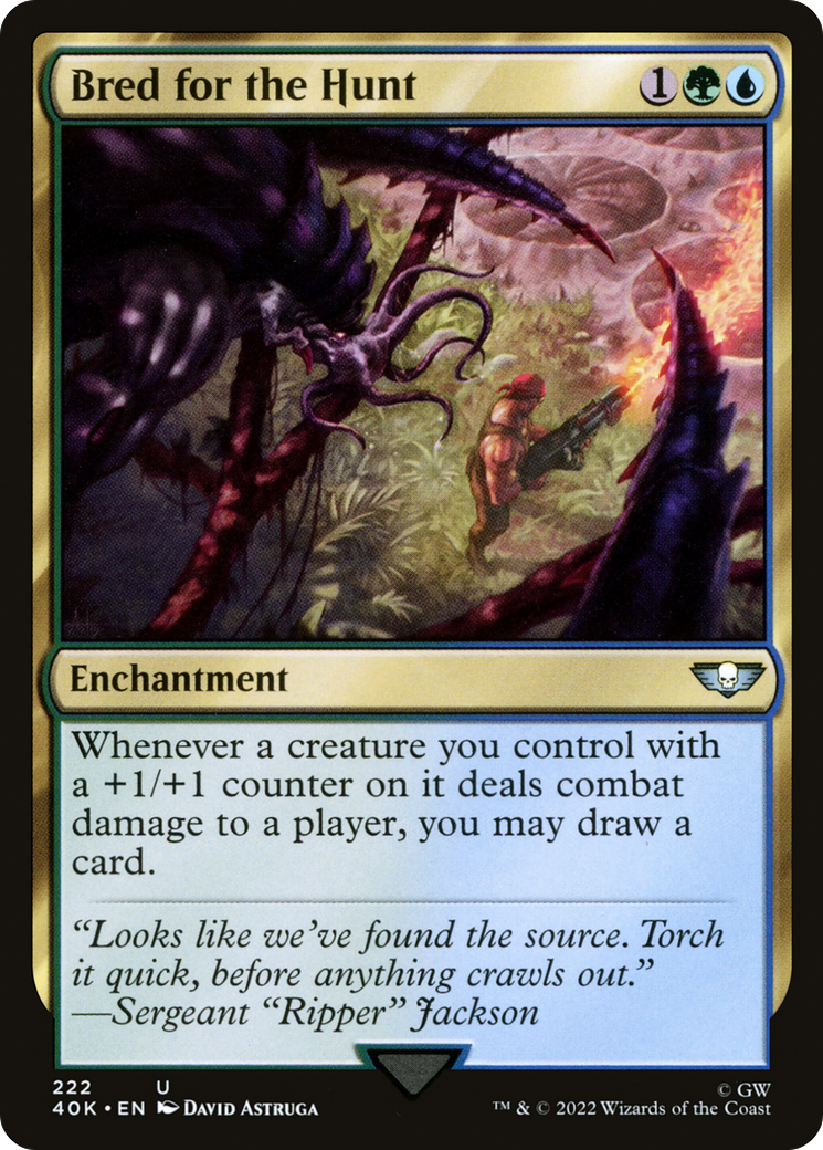Bred for the Hunt (40K-222) - Warhammer 40,000 Commander - Premium MTG Single from Wizards of the Coast - Just $1.22! Shop now at Game Crave Tournament Store