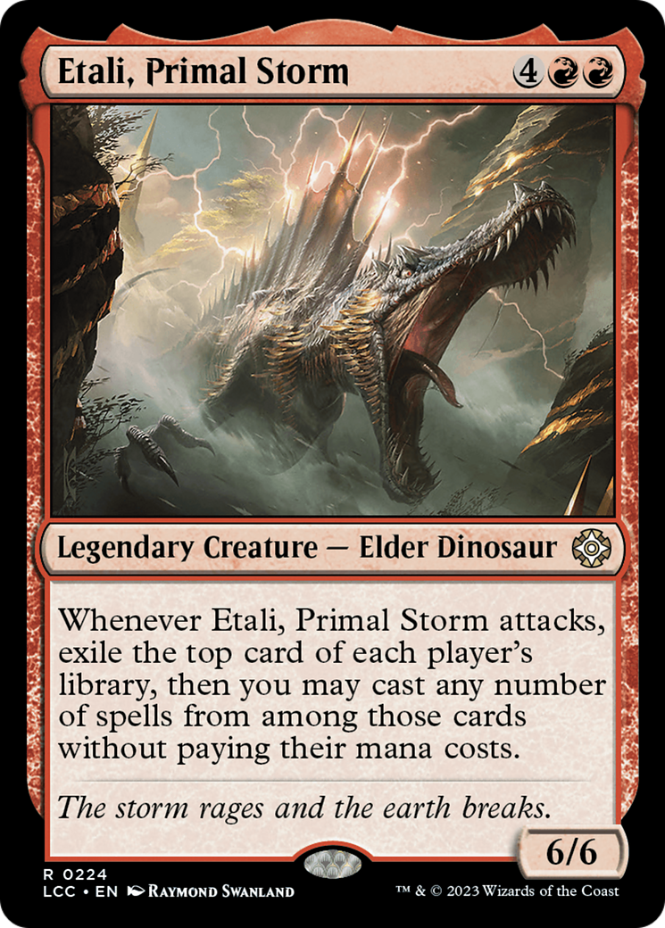 Etali, Primal Storm (LCC-224) - The Lost Caverns of Ixalan Commander - Premium MTG Single from Wizards of the Coast - Just $0.08! Shop now at Game Crave Tournament Store