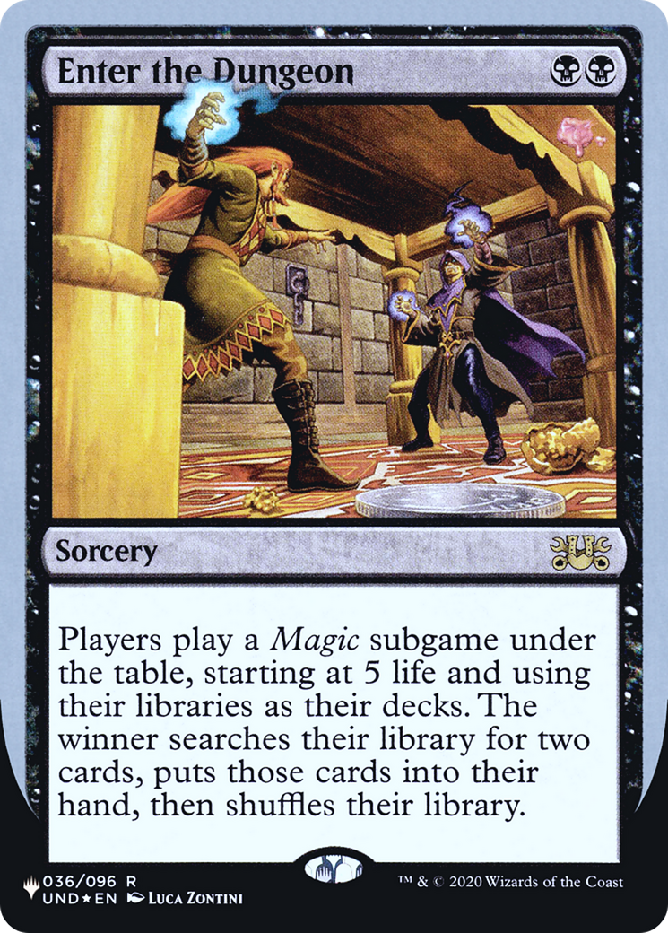 Enter the Dungeon (UPLIST-019) - The List (Unfinity Foil Edition) Foil - Premium MTG Single from Wizards of the Coast - Just $0.08! Shop now at Game Crave Tournament Store