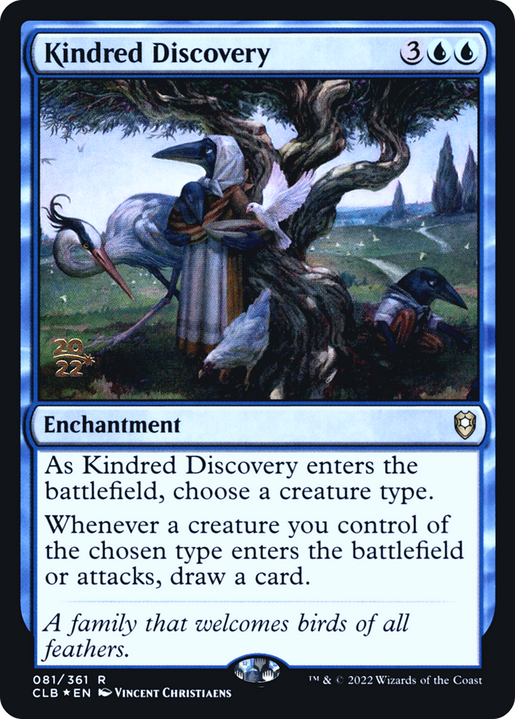 Kindred Discovery (PCLB-81S) - Battle for Baldur's Gate Promos Foil - Premium MTG Single from Wizards of the Coast - Just $2.23! Shop now at Game Crave Tournament Store