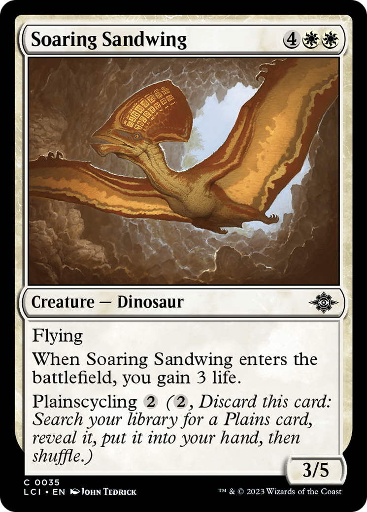 Soaring Sandwing (LCI-035) - The Lost Caverns of Ixalan - Premium MTG Single from Wizards of the Coast - Just $0.08! Shop now at Game Crave Tournament Store