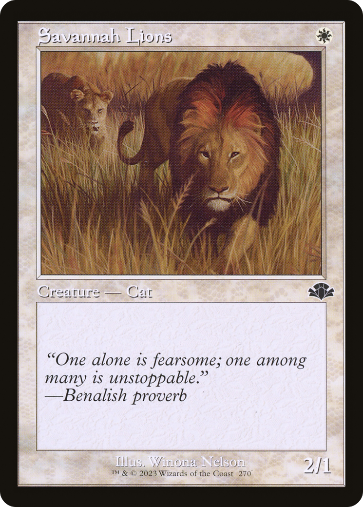 Savannah Lions (DMR-270) - Dominaria Remastered - Premium MTG Single from Wizards of the Coast - Just $0.25! Shop now at Game Crave Tournament Store