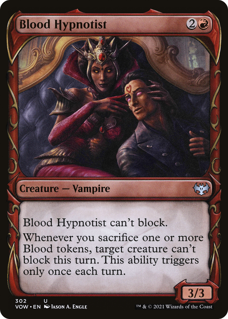 Blood Hypnotist (VOW-302) - Innistrad: Crimson Vow: (Showcase) - Premium MTG Single from Wizards of the Coast - Just $0.08! Shop now at Game Crave Tournament Store