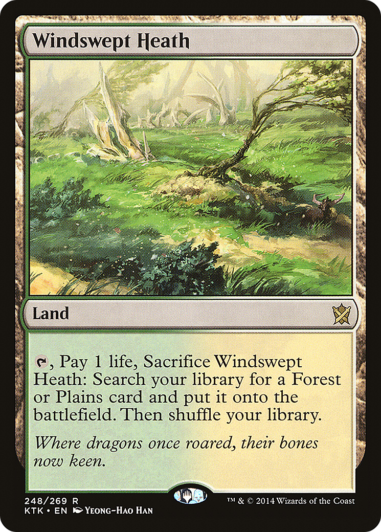 Windswept Heath (KTK-248) - Khans of Tarkir - Premium MTG Single from Wizards of the Coast - Just $1.95! Shop now at Game Crave Tournament Store