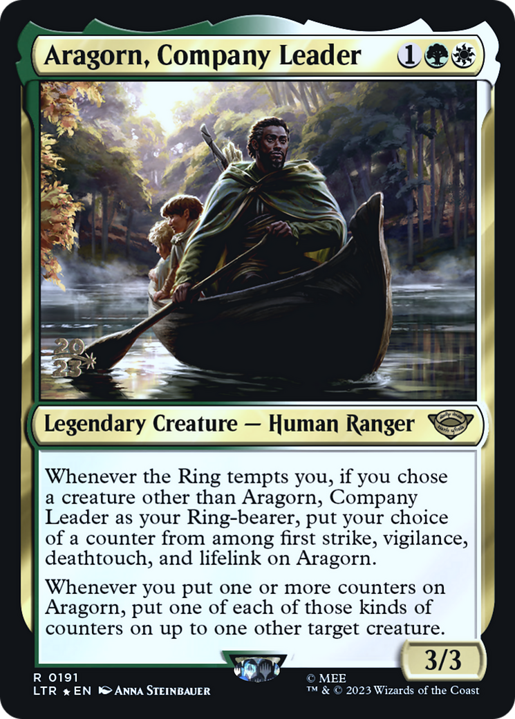Aragorn, Company Leader (PLTR-191S) - Tales of Middle-earth Promos Foil - Premium MTG Single from Wizards of the Coast - Just $0.88! Shop now at Game Crave Tournament Store