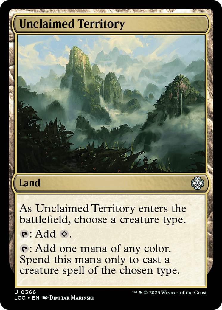 Unclaimed Territory (LCC-366) - The Lost Caverns of Ixalan Commander - Premium MTG Single from Wizards of the Coast - Just $0.08! Shop now at Game Crave Tournament Store