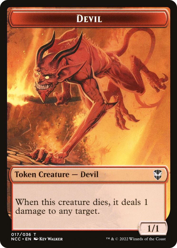 Devil (TNCC-017) - New Capenna Commander Tokens - Premium MTG Single from Wizards of the Coast - Just $0! Shop now at Game Crave Tournament Store