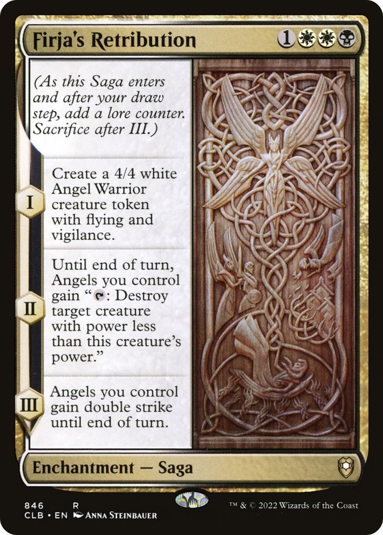 Firja's Retribution (CLB-846) - Commander Legends: Battle for Baldur's Gate - Premium MTG Single from Wizards of the Coast - Just $0.25! Shop now at Game Crave Tournament Store