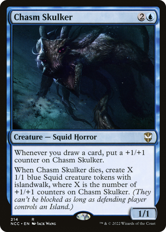 Chasm Skulker (NCC-214) - New Capenna Commander - Premium MTG Single from Wizards of the Coast - Just $0.25! Shop now at Game Crave Tournament Store