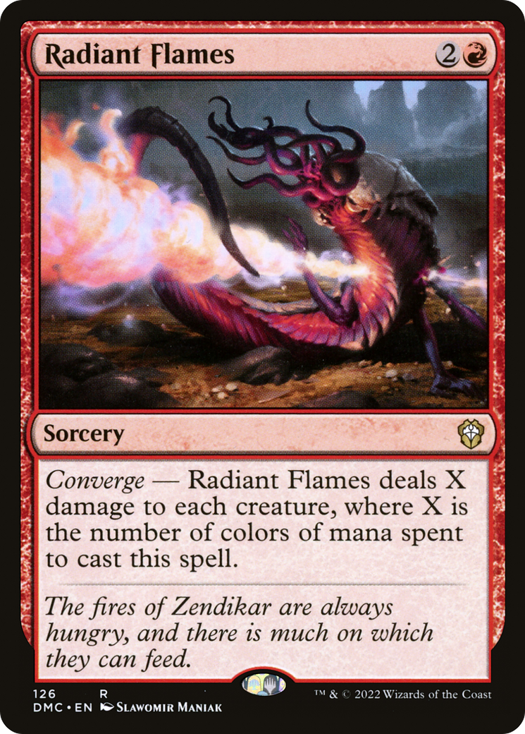 Radiant Flames (DMC-126) - Dominaria United Commander - Premium MTG Single from Wizards of the Coast - Just $0.08! Shop now at Game Crave Tournament Store