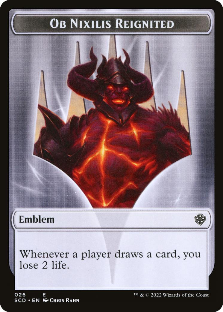 Ob Nixilis Reignited Emblem (TSCD-026) - Starter Commander Deck Tokens Foil - Premium MTG Single from Wizards of the Coast - Just $0! Shop now at Game Crave Tournament Store