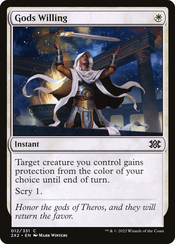 Gods Willing (2X2-012) - Double Masters 2022 - Premium MTG Single from Wizards of the Coast - Just $0.08! Shop now at Game Crave Tournament Store