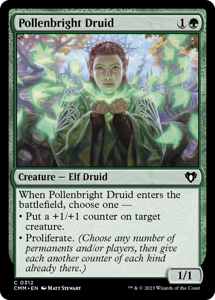 Pollenbright Druid (CMM-312) - Commander Masters - Premium MTG Single from Wizards of the Coast - Just $0.08! Shop now at Game Crave Tournament Store