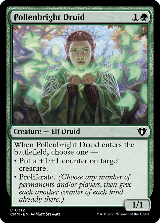 Pollenbright Druid (CMM-312) - Commander Masters - Premium MTG Single from Wizards of the Coast - Just $0.08! Shop now at Game Crave Tournament Store