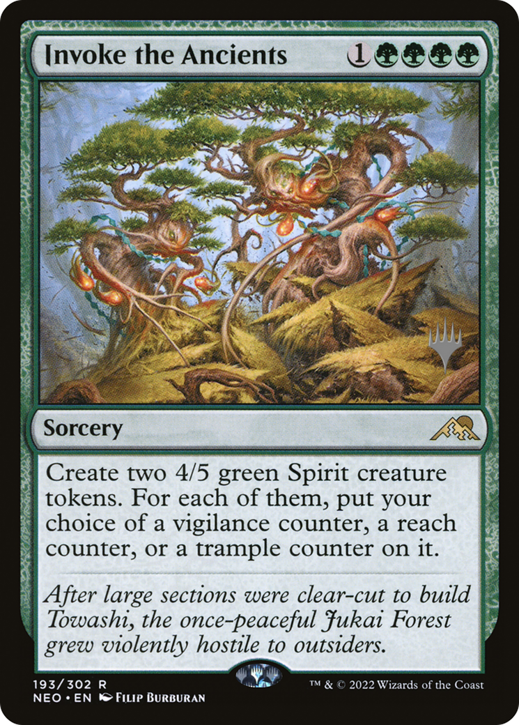 Invoke the Ancients (PNEO-193P) - Kamigawa: Neon Dynasty Promos Foil - Premium MTG Single from Wizards of the Coast - Just $0.08! Shop now at Game Crave Tournament Store