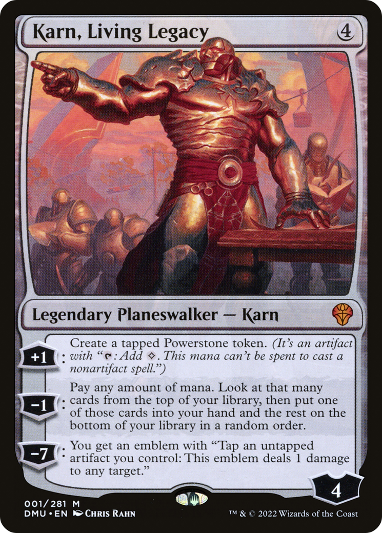 Karn, Living Legacy (DMU-001) - Dominaria United Foil - Premium MTG Single from Wizards of the Coast - Just $0.31! Shop now at Game Crave Tournament Store