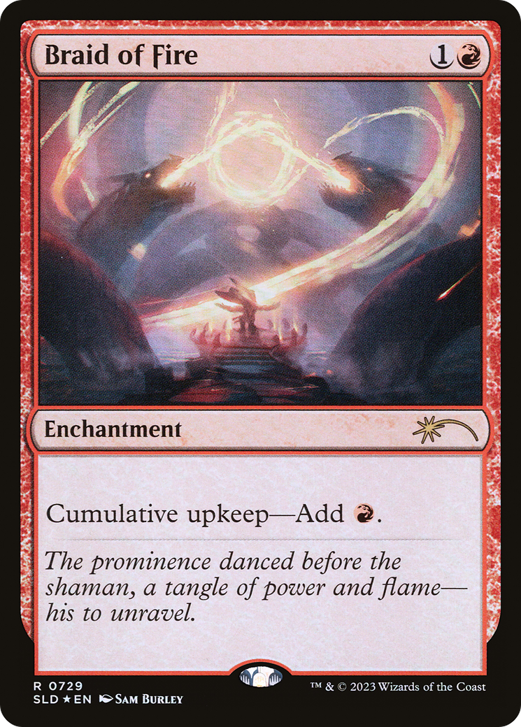 Braid of Fire (SLD-729) - Secret Lair Drop Foil - Premium MTG Single from Wizards of the Coast - Just $4.28! Shop now at Game Crave Tournament Store