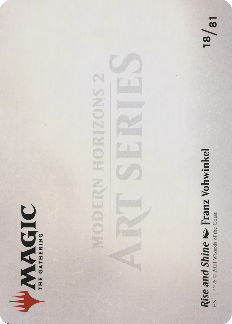 Rise and Shine // Rise and Shine (AMH2-018) - Modern Horizons 2 Art Series (Borderless) Foil - Premium MTG Single from Wizards of the Coast - Just $0! Shop now at Game Crave Tournament Store