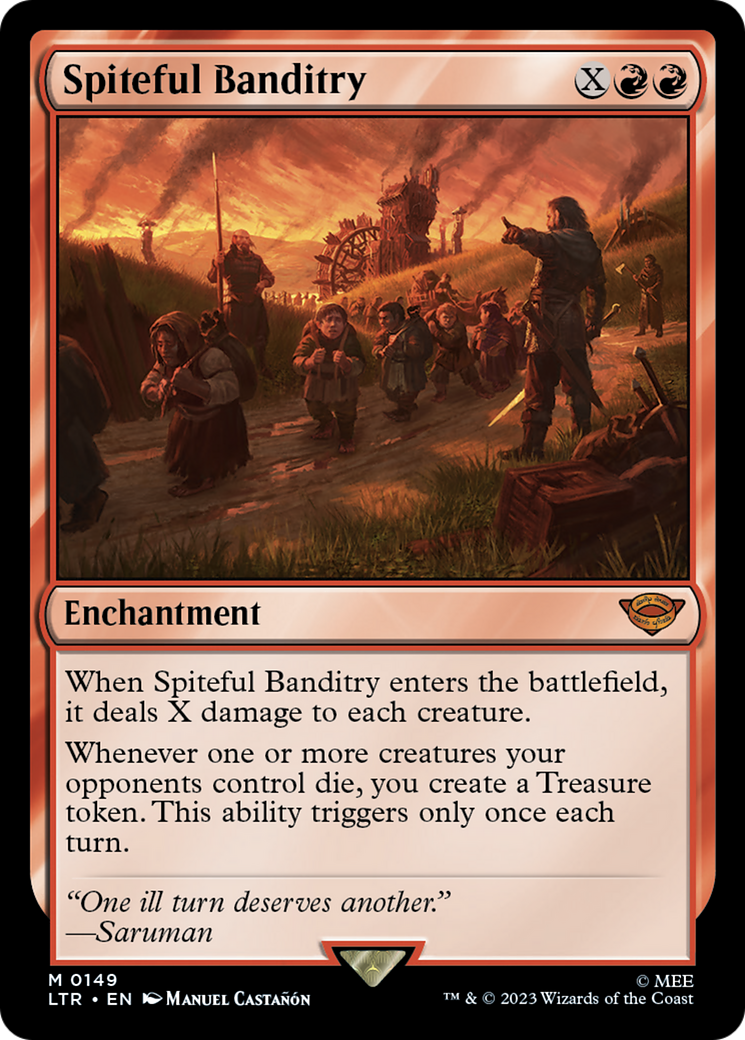Spiteful Banditry (LTR-149) - The Lord of the Rings: Tales of Middle-earth Foil - Premium MTG Single from Wizards of the Coast - Just $1.10! Shop now at Game Crave Tournament Store