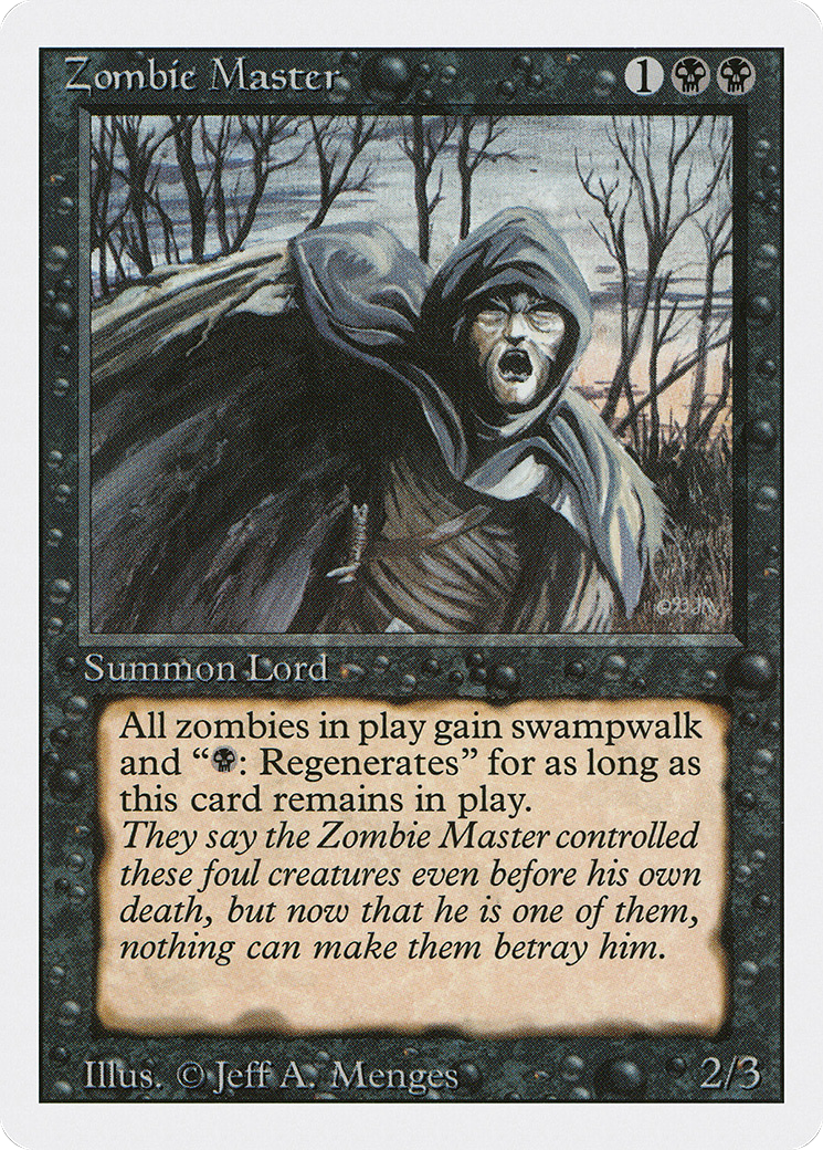 Zombie Master (3ED-138) - Revised Edition - Premium MTG Single from Wizards of the Coast - Just $1.97! Shop now at Game Crave Tournament Store