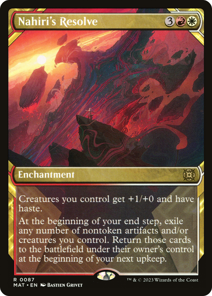 Nahiri's Resolve (MAT-087) - March of the Machine: The Aftermath: (Showcase) - Premium MTG Single from Wizards of the Coast - Just $0.10! Shop now at Game Crave Tournament Store