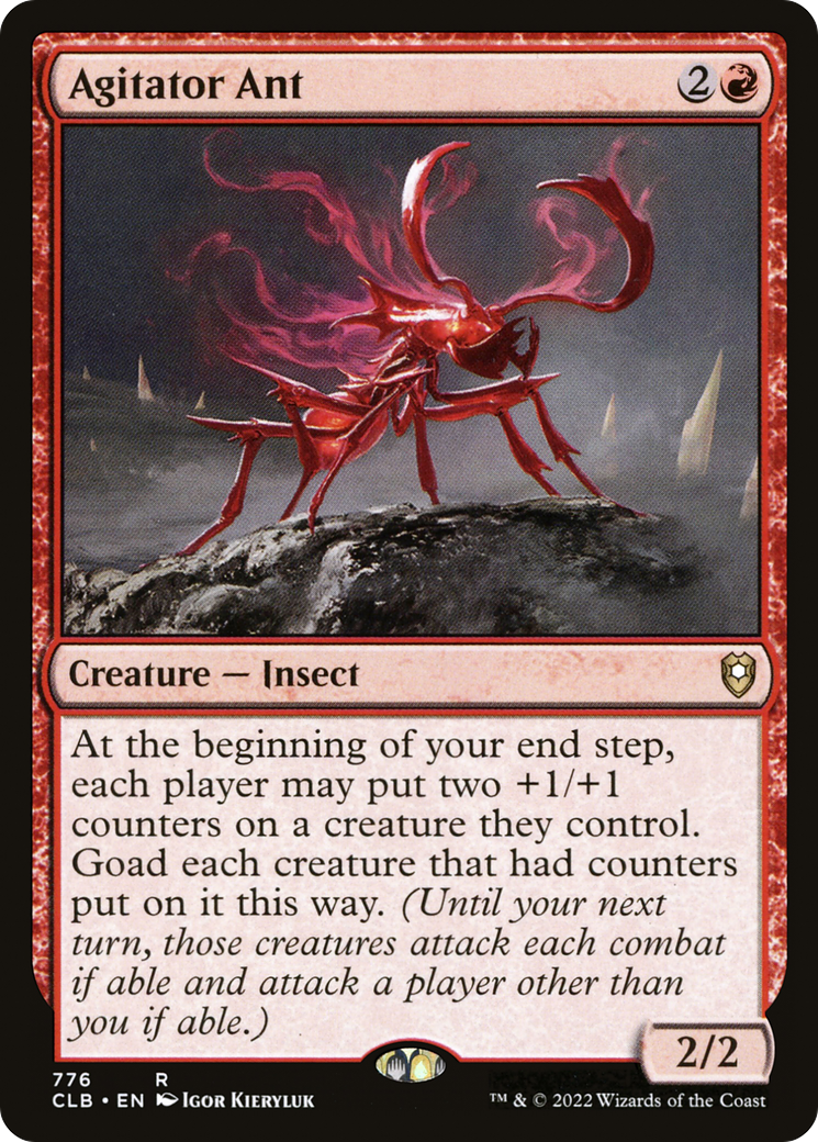 Agitator Ant (CLB-776) - Commander Legends: Battle for Baldur's Gate - Premium MTG Single from Wizards of the Coast - Just $0.25! Shop now at Game Crave Tournament Store