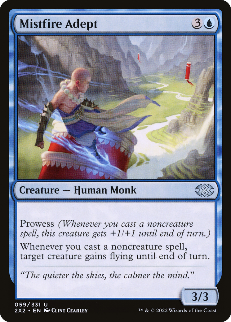 Mistfire Adept (2X2-059) - Double Masters 2022 Foil - Premium MTG Single from Wizards of the Coast - Just $0.25! Shop now at Game Crave Tournament Store