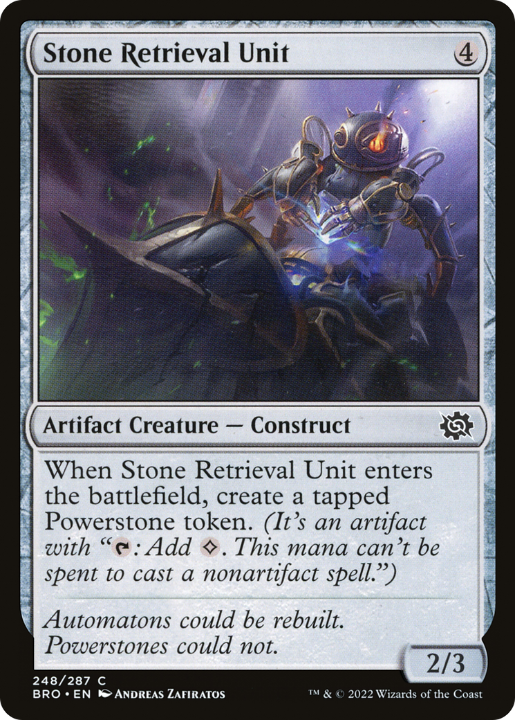 Stone Retrieval Unit (BRO-248) - The Brothers' War - Premium MTG Single from Wizards of the Coast - Just $0.08! Shop now at Game Crave Tournament Store