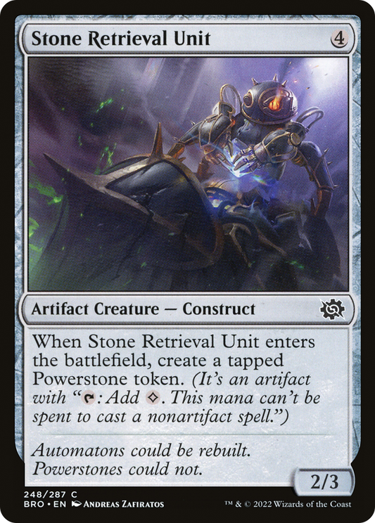 Stone Retrieval Unit (BRO-248) - The Brothers' War - Premium MTG Single from Wizards of the Coast - Just $0.08! Shop now at Game Crave Tournament Store
