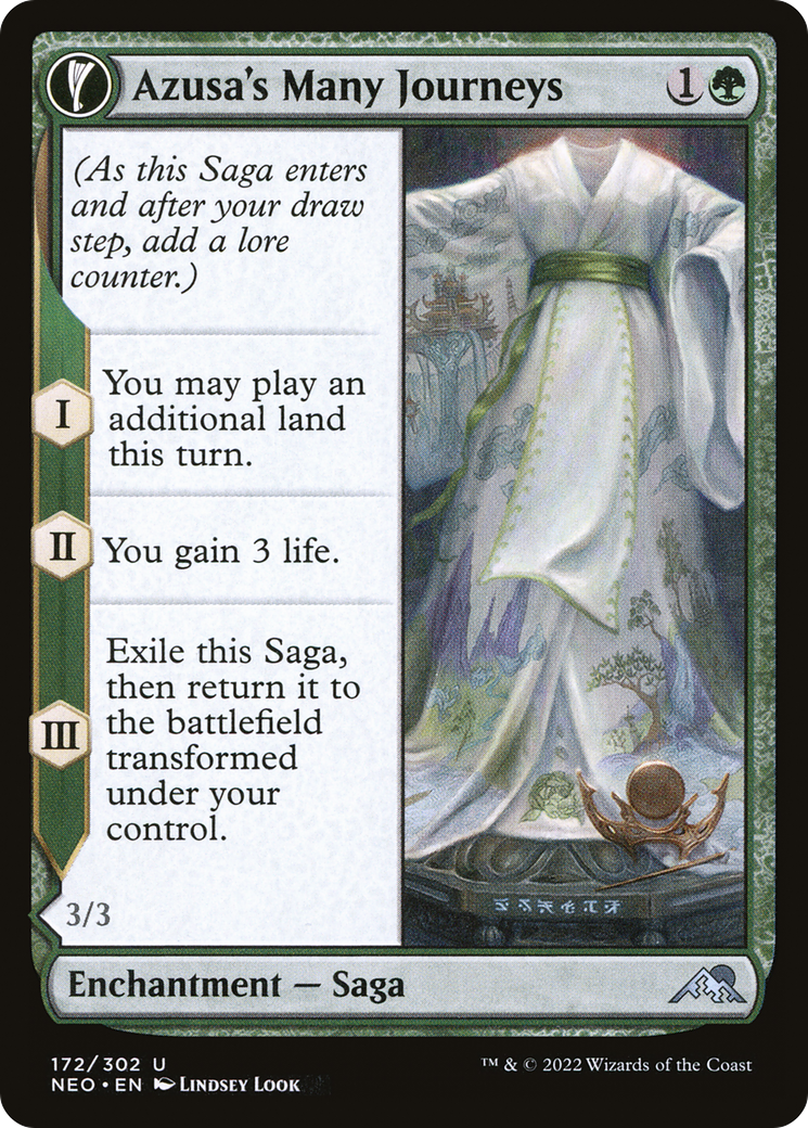 Azusa's Many Journeys // Likeness of the Seeker (NEO-172) - Kamigawa: Neon Dynasty: (fandfc) Foil - Premium MTG Single from Wizards of the Coast - Just $0.08! Shop now at Game Crave Tournament Store