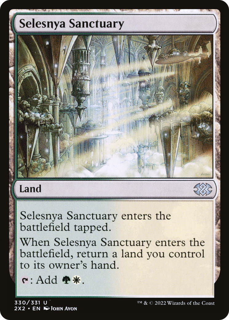 Selesnya Sanctuary (2X2-330) - Double Masters 2022 - Premium MTG Single from Wizards of the Coast - Just $0.25! Shop now at Game Crave Tournament Store