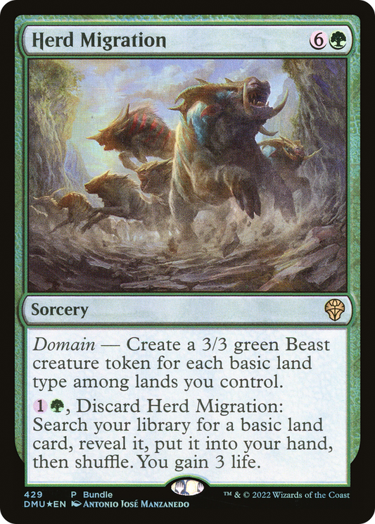 Herd Migration (DMU-429) - Dominaria United Foil - Premium MTG Single from Wizards of the Coast - Just $0.08! Shop now at Game Crave Tournament Store