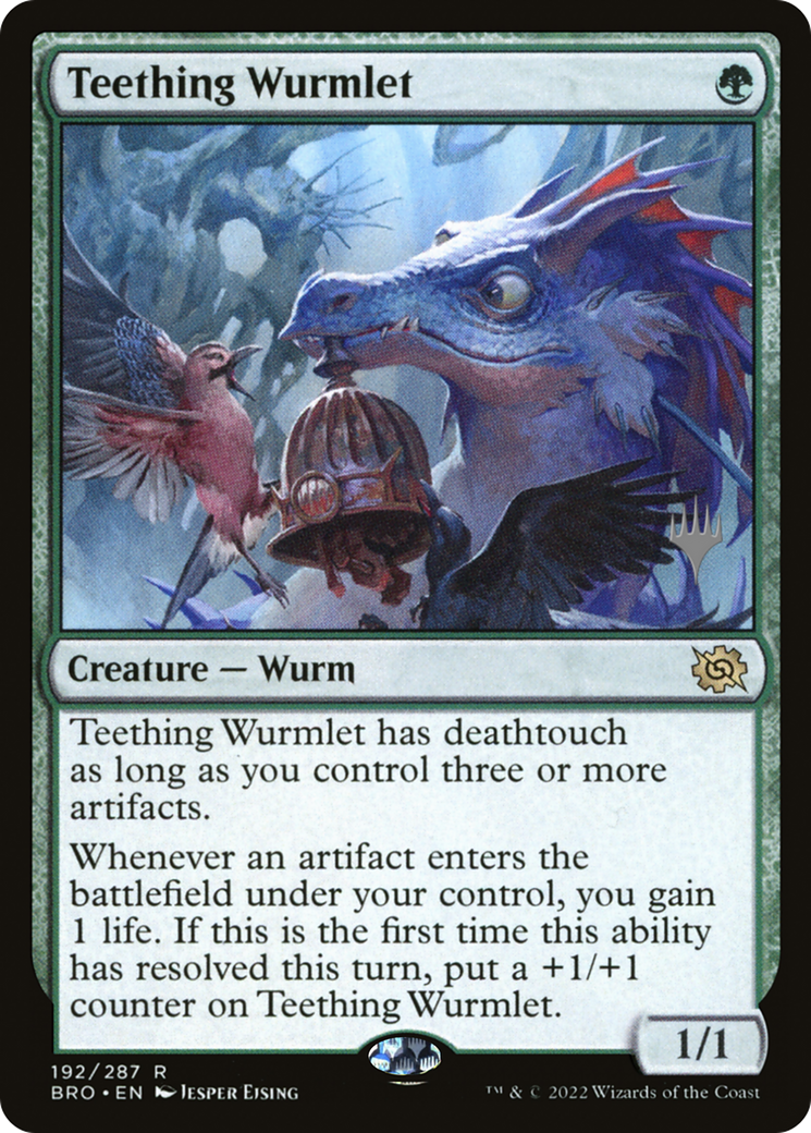 Teething Wurmlet (PBRO-192P) - The Brothers' War Promos - Premium MTG Single from Wizards of the Coast - Just $0.09! Shop now at Game Crave Tournament Store