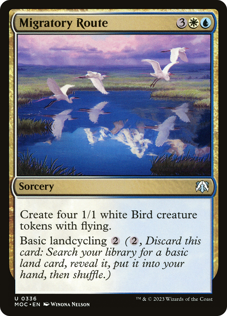 Migratory Route (MOC-336) - March of the Machine Commander - Premium MTG Single from Wizards of the Coast - Just $0.08! Shop now at Game Crave Tournament Store