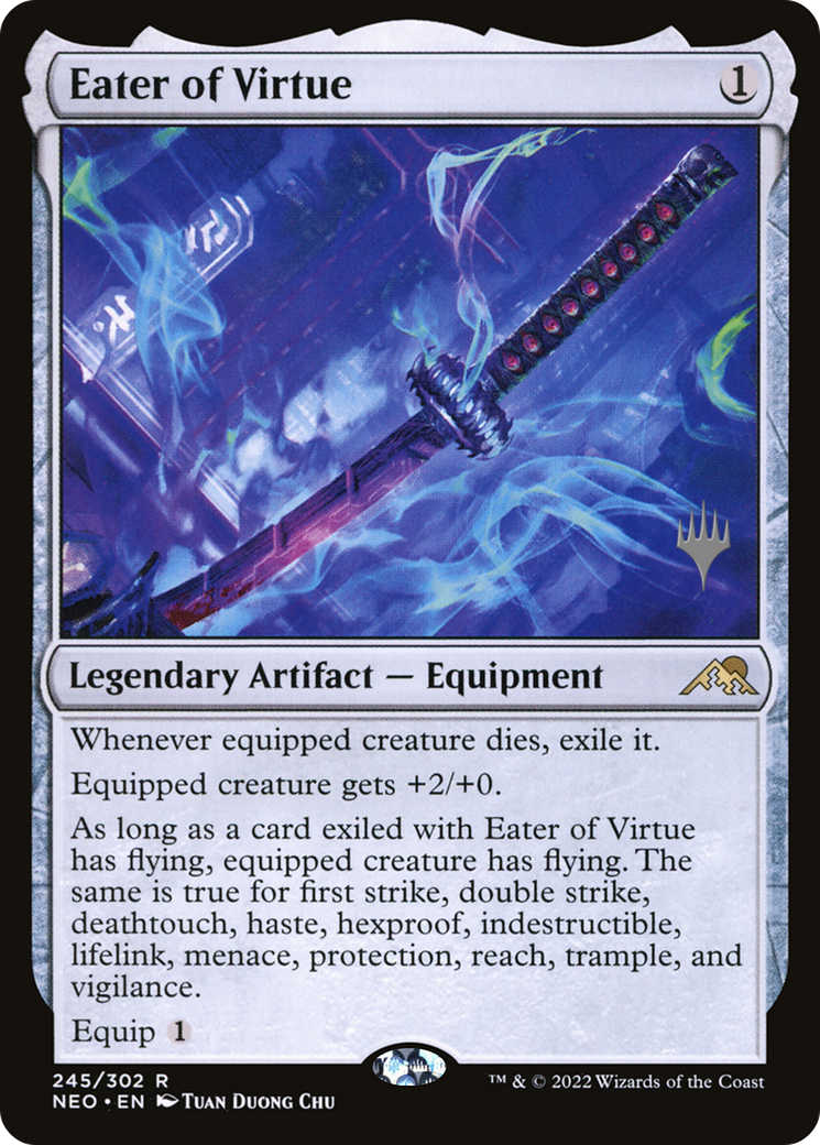 Eater of Virtue (PNEO-245P) - Kamigawa: Neon Dynasty Promos - Premium MTG Single from Wizards of the Coast - Just $0.51! Shop now at Game Crave Tournament Store