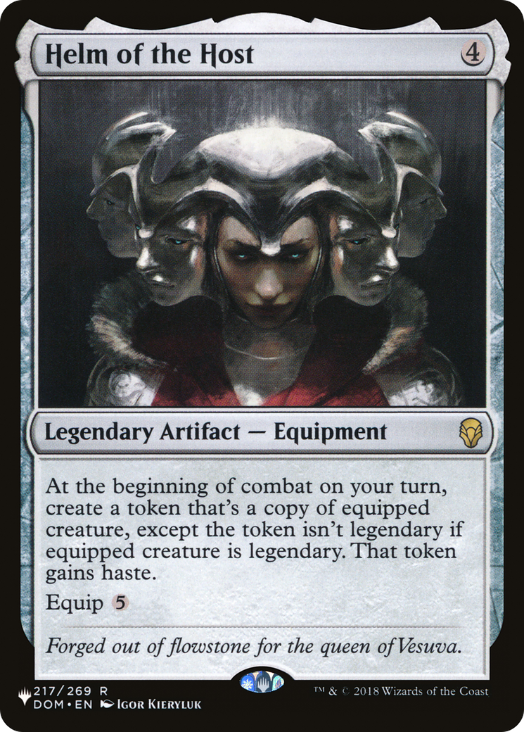 Helm of the Host (PLIST-882) - The List - Premium MTG Single from Wizards of the Coast - Just $3.35! Shop now at Game Crave Tournament Store