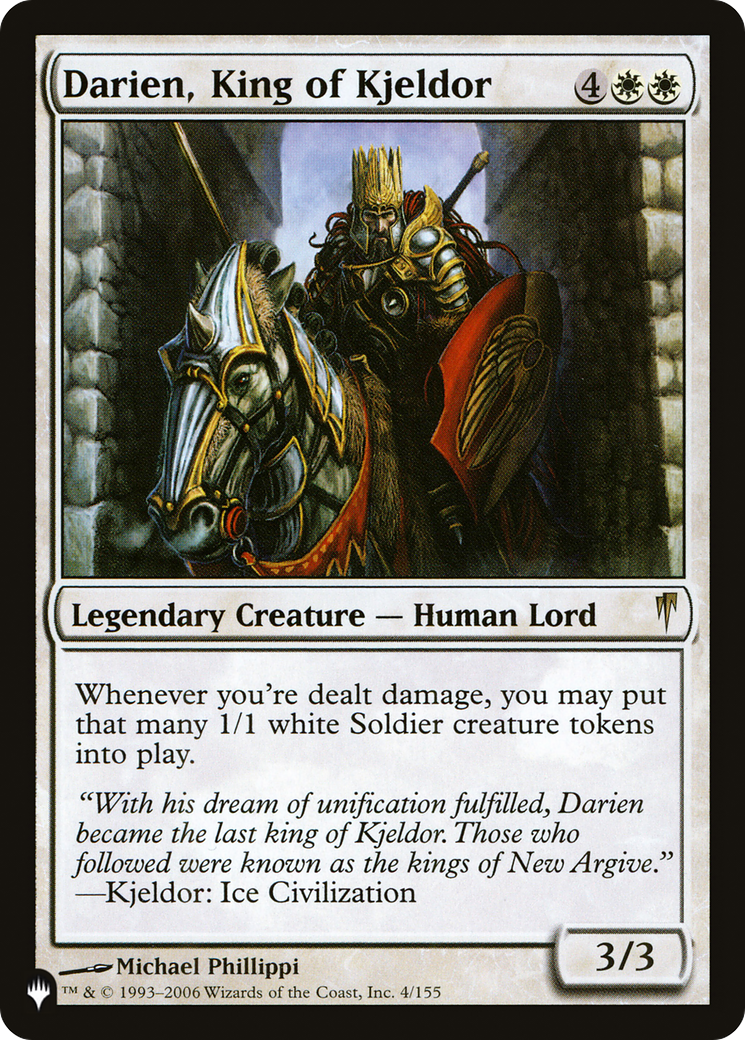 Darien, King of Kjeldor (PLIST-1094) - The List - Premium MTG Single from Wizards of the Coast - Just $0.35! Shop now at Game Crave Tournament Store