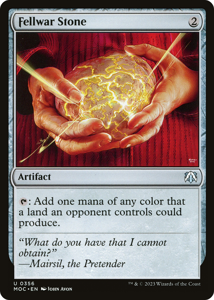 Fellwar Stone (MOC-356) - March of the Machine Commander - Premium MTG Single from Wizards of the Coast - Just $0.42! Shop now at Game Crave Tournament Store