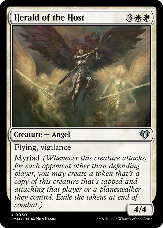 Herald of the Host (CMM-030) - Commander Masters - Premium MTG Single from Wizards of the Coast - Just $0.25! Shop now at Game Crave Tournament Store