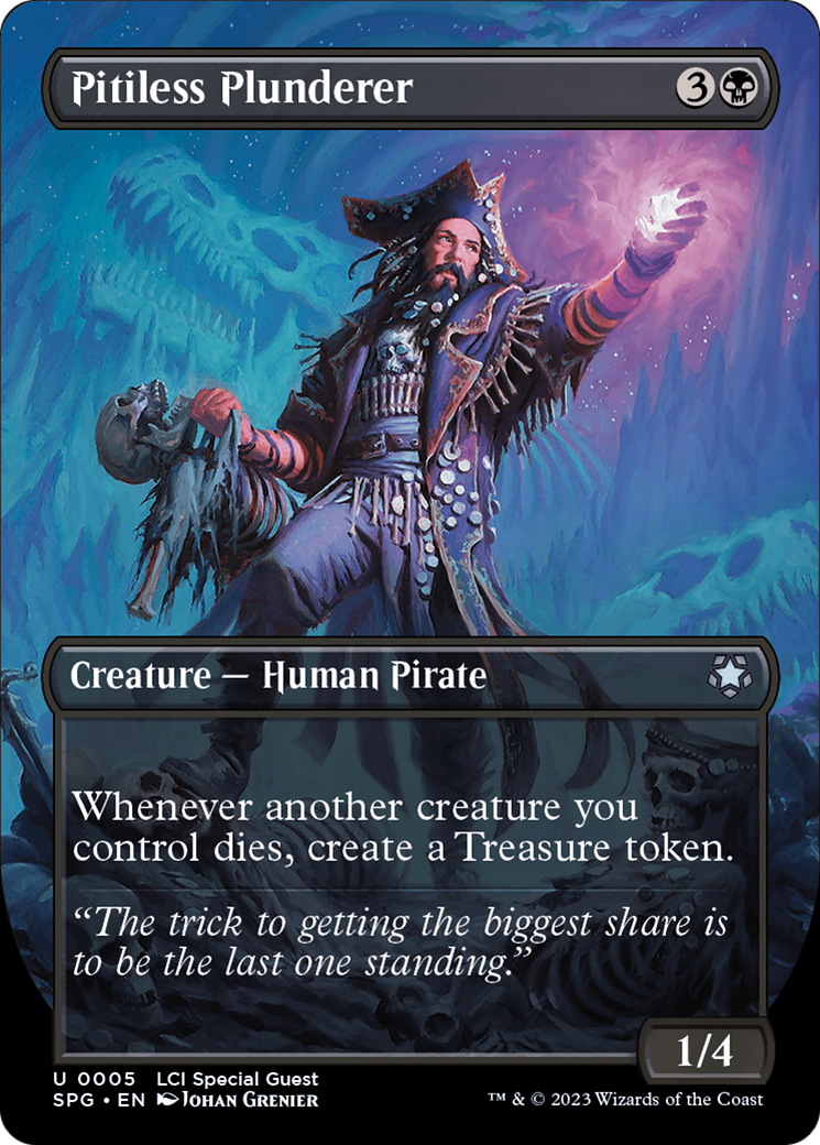 Pitiless Plunderer (SPG-005) - Special Guests (Borderless) Foil - Premium MTG Single from Wizards of the Coast - Just $6.14! Shop now at Game Crave Tournament Store
