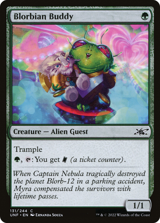 Blorbian Buddy (UNF-131) - Unfinity - Premium MTG Single from Wizards of the Coast - Just $0.08! Shop now at Game Crave Tournament Store